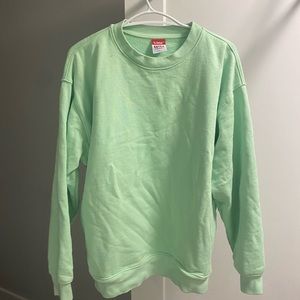 Mint green TNA crew neck